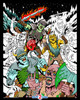 Zombieland - Fuzzy Coloring Poster