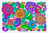 Giant Flower Doodle - Big Coloring Poster