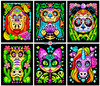 Animal Fun - 6 Pack of Fuzzy Velvet Coloring Posters for Kids and Adults