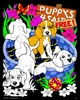 Puppies 4 Sale - Fuzzy Velvet Coloring Poster
