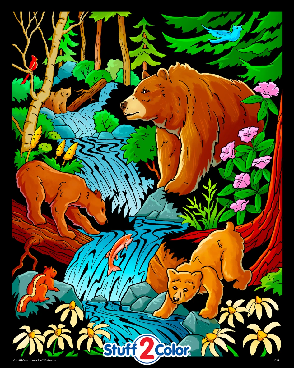 Grizzly Bears - Fuzzy Velvet Poster