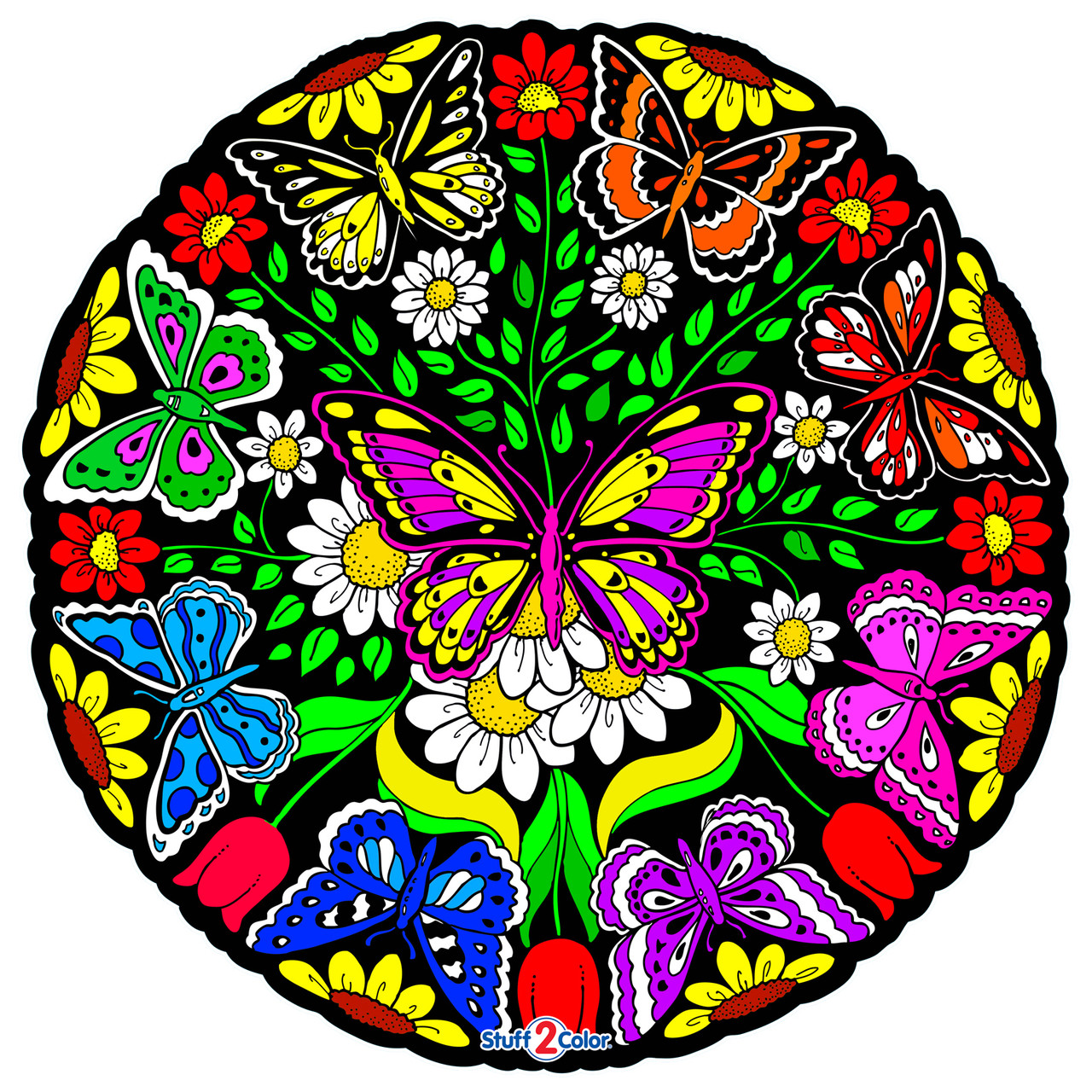 Butterfly Fuzzy Mandala