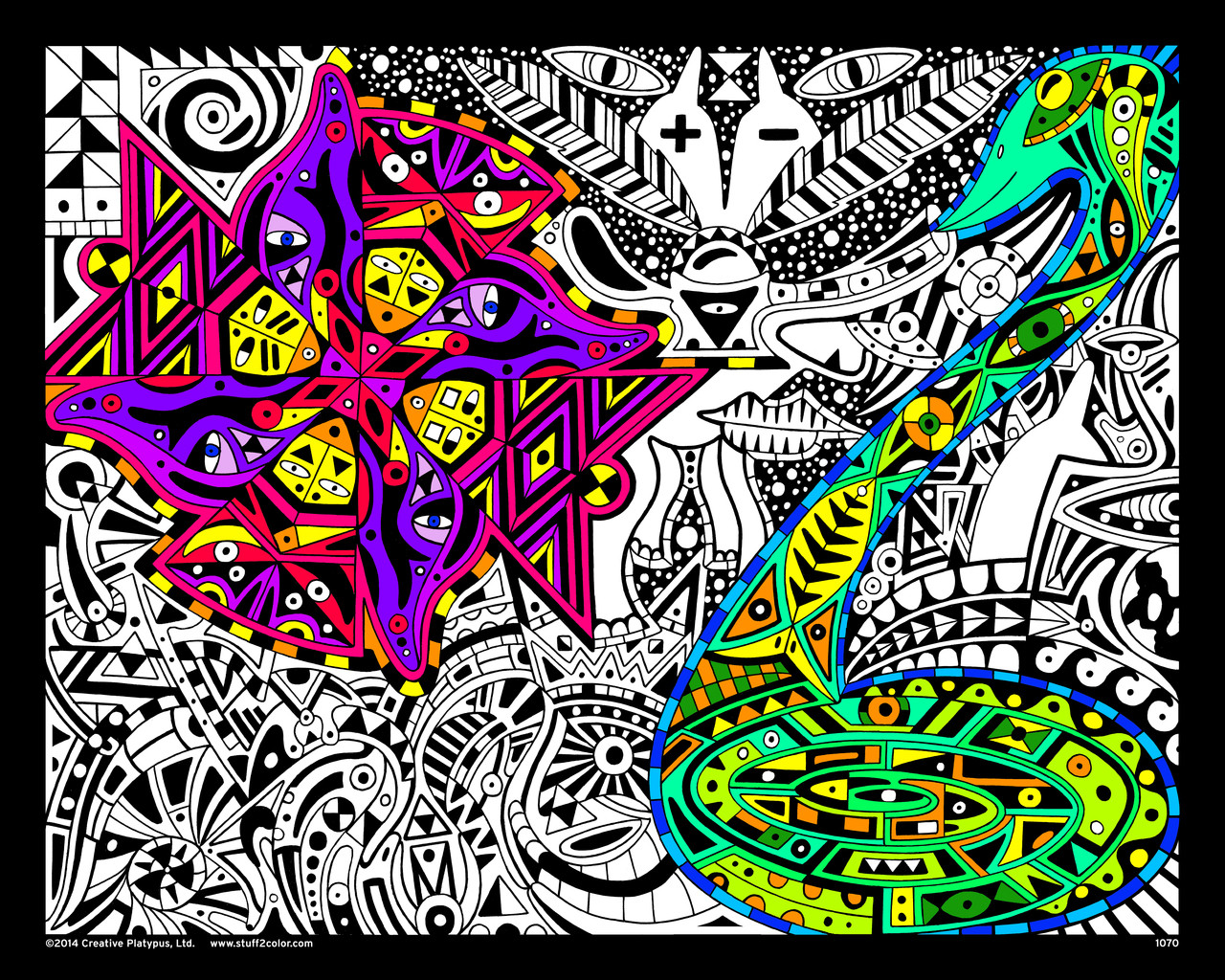 Eternity - Fuzzy Coloring Poster