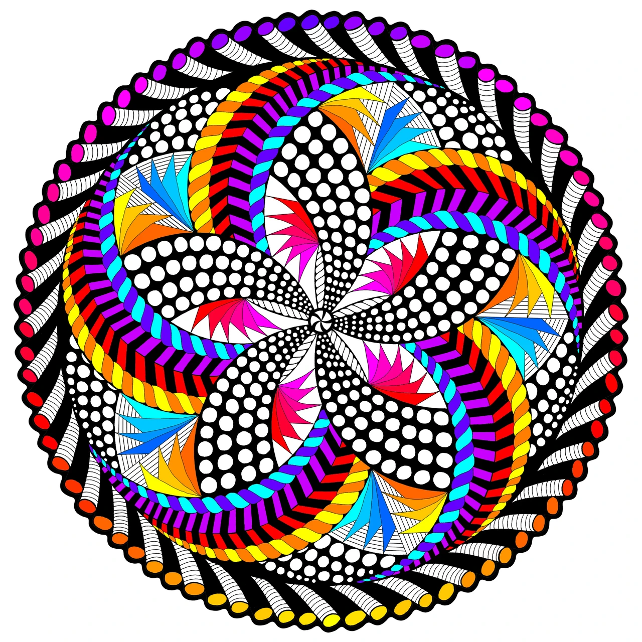 Spin Me Fuzzy Mandala