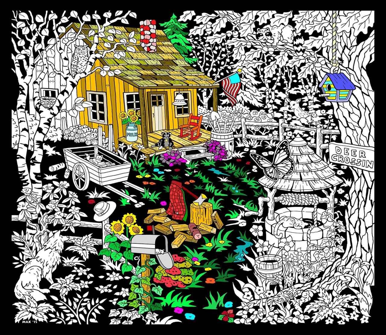 Cabin Well - 23x20 Fuzzy Velvet Poster