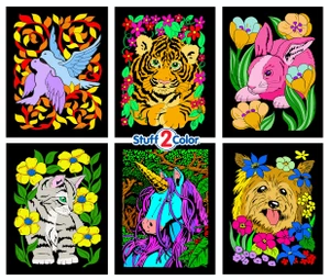 Dove, Bunny, Kitten, Puppy, Unicorn, Tiger Cub (6-Pack)
