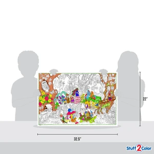 Gnome Home - Giant Coloring Poster