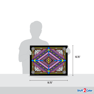 Geo Beacon - Velvet Coloring Poster