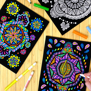 Triangle, Octagon, Square, Circle, Pentagon, Hexagon (6-Pack of Velvet Posters)