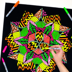 Zig Zag Fuzzy Mandala