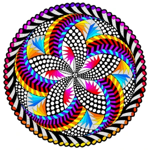 Spin Me Fuzzy Mandala