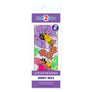 Honey Bees - Coloring Bookmark (2 Pack)