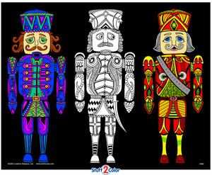 Nutcrackers - 16x20 Fuzzy Poster by Squidoodle