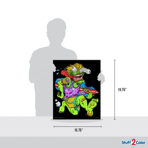 Surf's Up - Big Fuzzy Coloring Poster