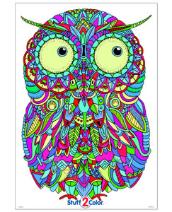 Baby Owl - Giant Coloring Poster for Kids and Adults