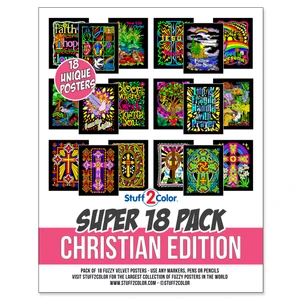 Pick 3 - Create Your Own Bundle of 54 Fuzzy Coloring Posters (Group Arts and Crafts, After School, Care Facilities)
