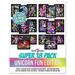 Pick 3 - Create Your Own Bundle of 54 Fuzzy Coloring Posters (Group Arts and Crafts, After School, Care Facilities)