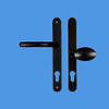 Fab and Fix Balmoral Centres/PZ 62mm pad side 92mm lever side Screw Centres 211mm Backplate 240mm x 30mm - DLMHANLPBL