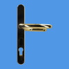 Balmoral UPVC Door Handles, 92mm centre, 211mm screws, Lever/Lever in Hardex Gold