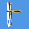 Balmoral UPVC Door Handles, 92mm centre, 211mm screws, Lever/Lever in Hardex Gold