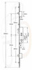 Fab n Fix Multipoint 3 Hooks and 3 Rollers, 35mm Backset