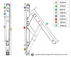 Bulk Purchase Box of 12 SIDE Hung UNIVERSAL Window Hinges - 25 Pair