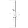 Mila Latch, Deadbolt, 2 Mushroom Cams and 2 Rollers, Latch and deadbolt - AS47133