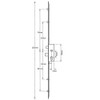 GU Latch, Deadbolt and 4 Rollers, Key wind K/W - 62646304