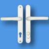 Hoppe Tokyo PAS24 Centres/PZ 92mm Screw Centres 215mm Backplate 240mm x 35mm exterior 26mm interior - HOPP24LLW