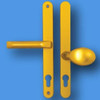 Hoppe Tokyo Centres/PZ 62mm pad side 92mm lever side Screw Centres 240mm Backplate 270mm x 30mm - HOP831890G