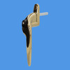 GOLD Trojan Sparta Cranked Espag UPVC Window Handles Right Handed