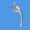 Hoppe Tokyo Inline Locking Espag Window Handle in Silver 