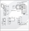 Mini Triad Flag Hinge for UPVC Doors