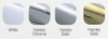 68mm UPVC Door Handles to suit Fullex system, 68mm centre, 215mm screws, Lever/Lever in White Fab and Fix