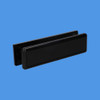 10" BLACK Letterbox with BLACK Surround, for UPVC Doors 