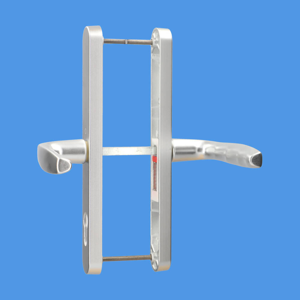 Anodised Silver 68mm UPVC Door handles to suit the Fullex
