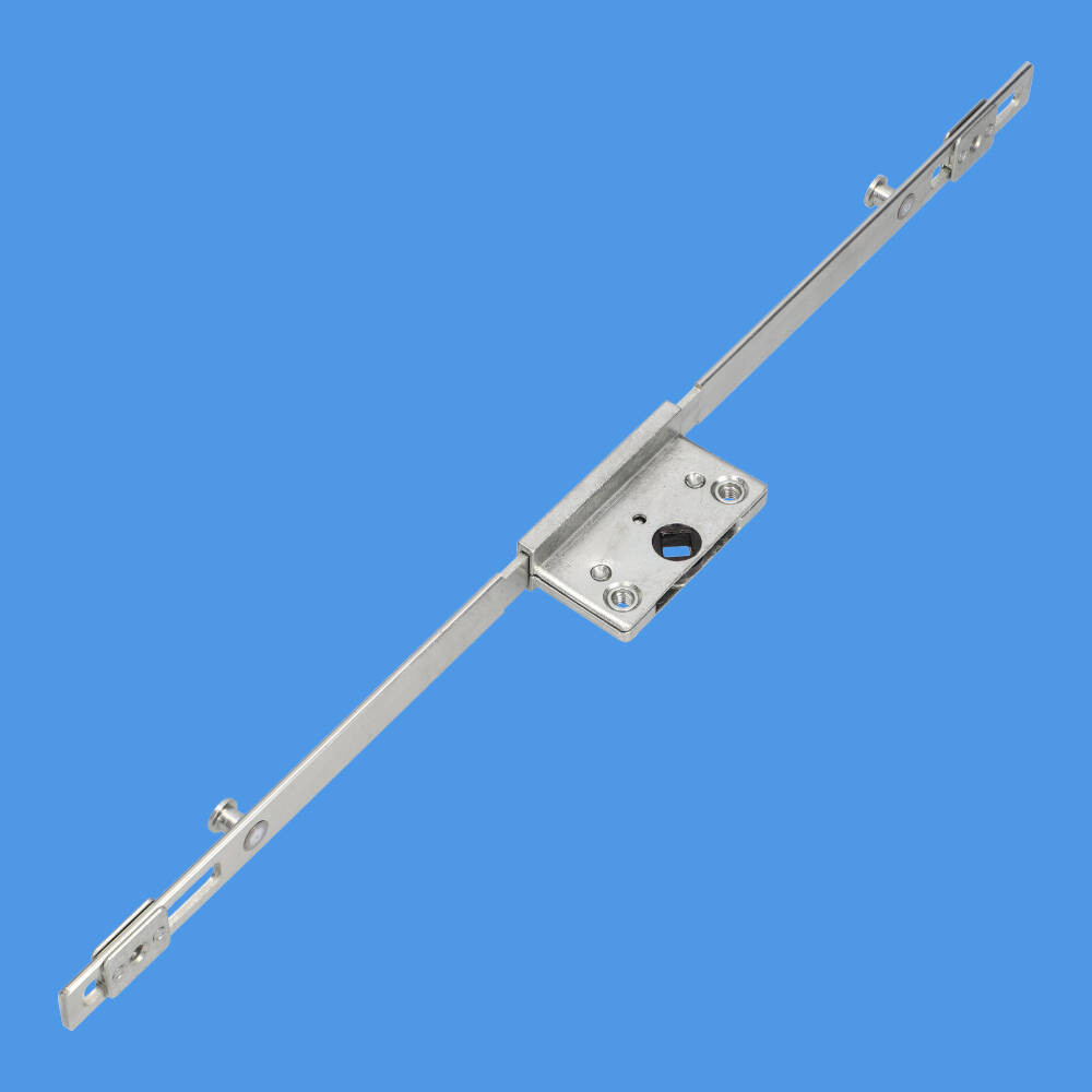 Offset window locking espag mechanism for uPVC double glazing windows