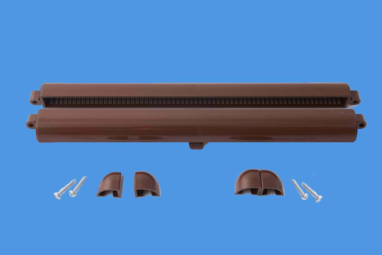 300mm Brown Trickle vents for UPVC windows and doors from