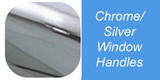 Chrome/Silver Espag Window Handles