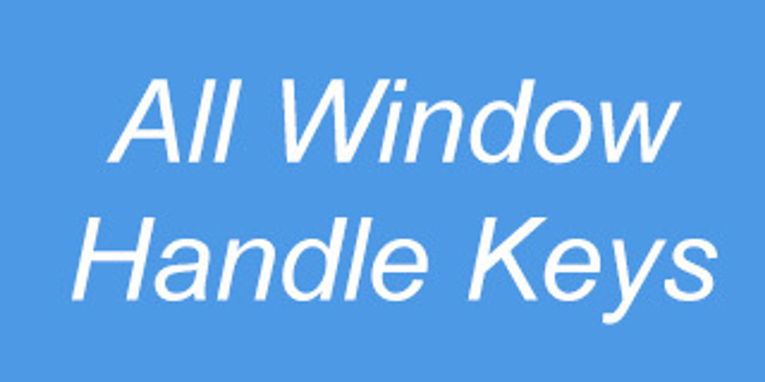 Window Handle keys Replacement Handle Keys Lost window Keys Window Keys
