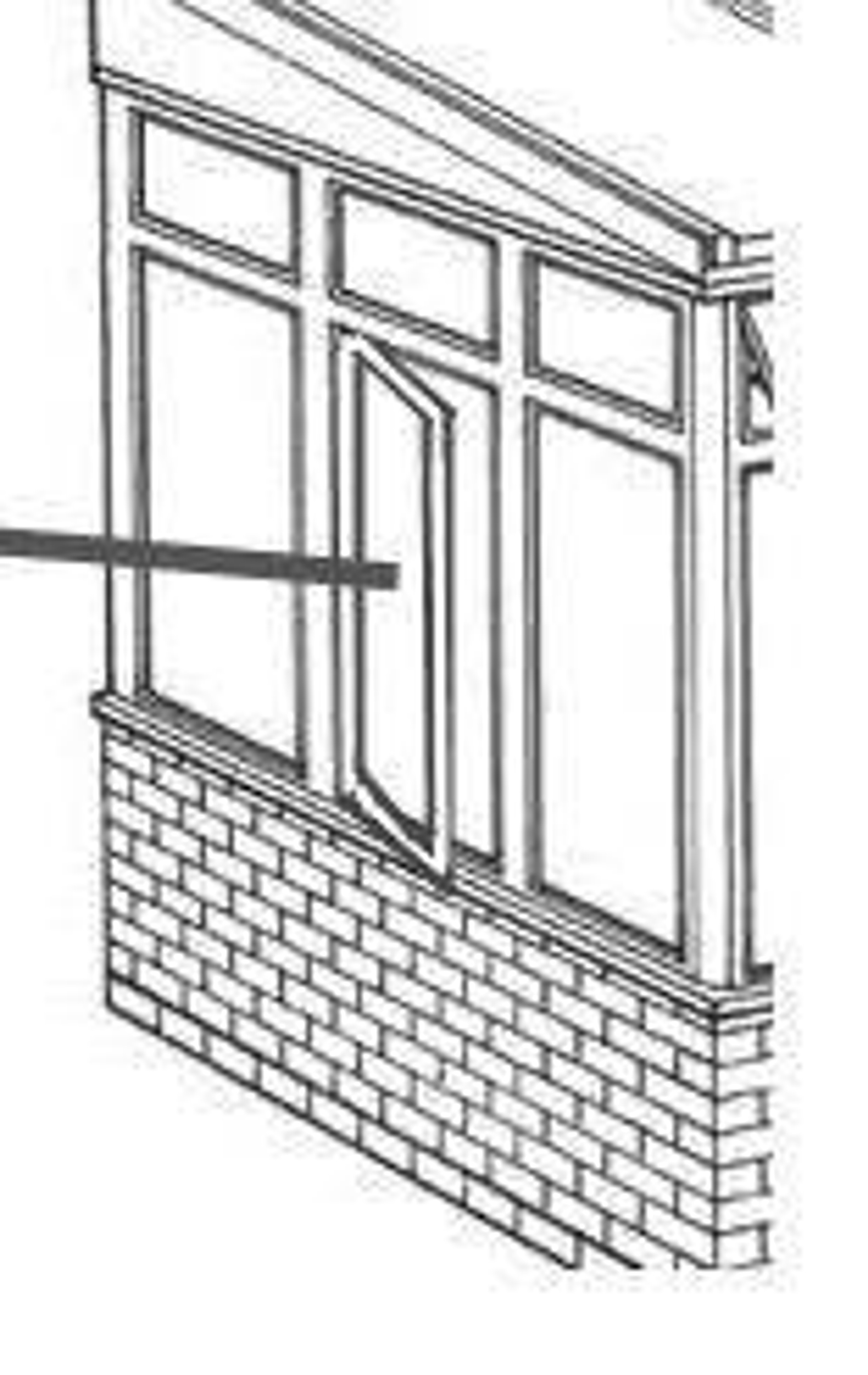 16" Side Hung UPVC Window Hinges by Cotswold