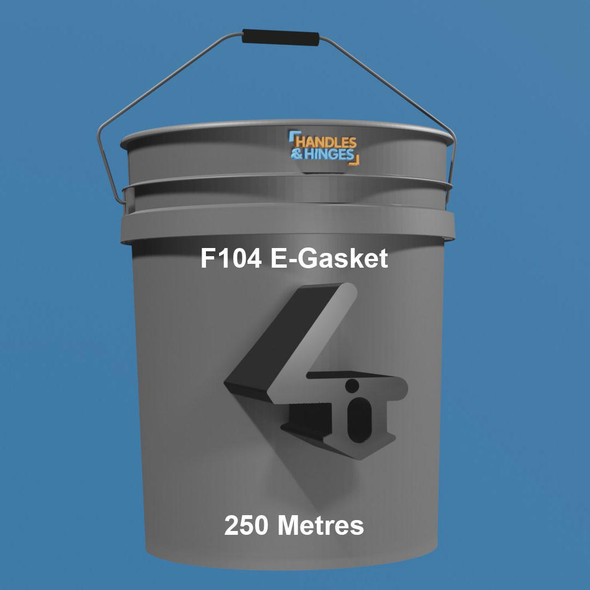 Full Bucket of Extrudaseal F104 Flipper Gasket Double Glazing Seal - 250m