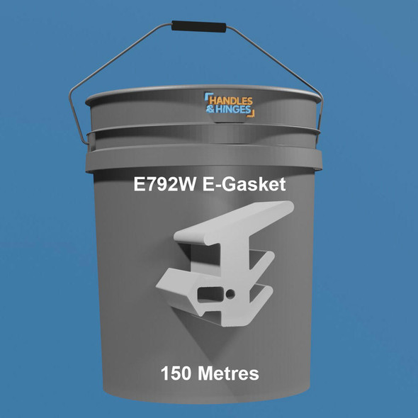 Full Bucket of Extrudaseal E792W E-Gasket Double Glazing Seal in WHITE - 150 metres