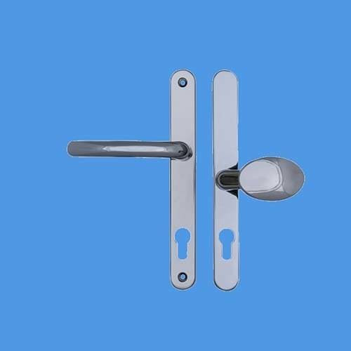 Fab and Fix Balmoral Centres/PZ 62mm pad side 92mm lever side Screw Centres 211mm Backplate 240mm x 30mm - DLMHANLPBC