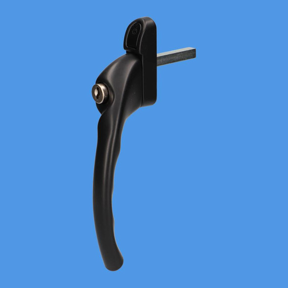 Hoppe Tokyo Offset Cranked Locking Espag Window Handle - BLACK