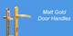 92pz Matt Gold Door Handles