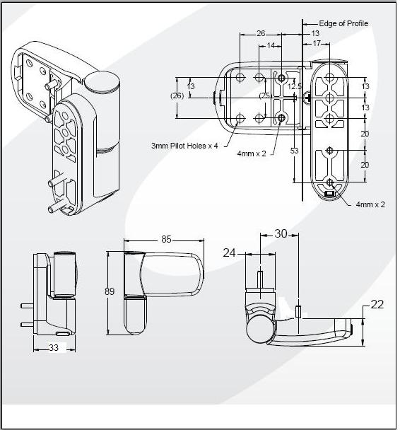 Elbee door hinges