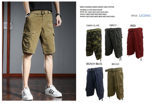 MEN'S FASHION CARGO SHORTS LU-2001