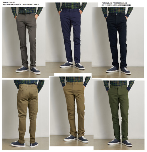 MEN'S CHINO TWILL PANTS TRC-02