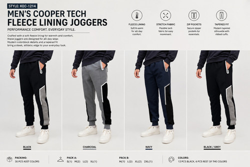 MEN'S COPPER TECH FLEECE JOGGER KEC1214